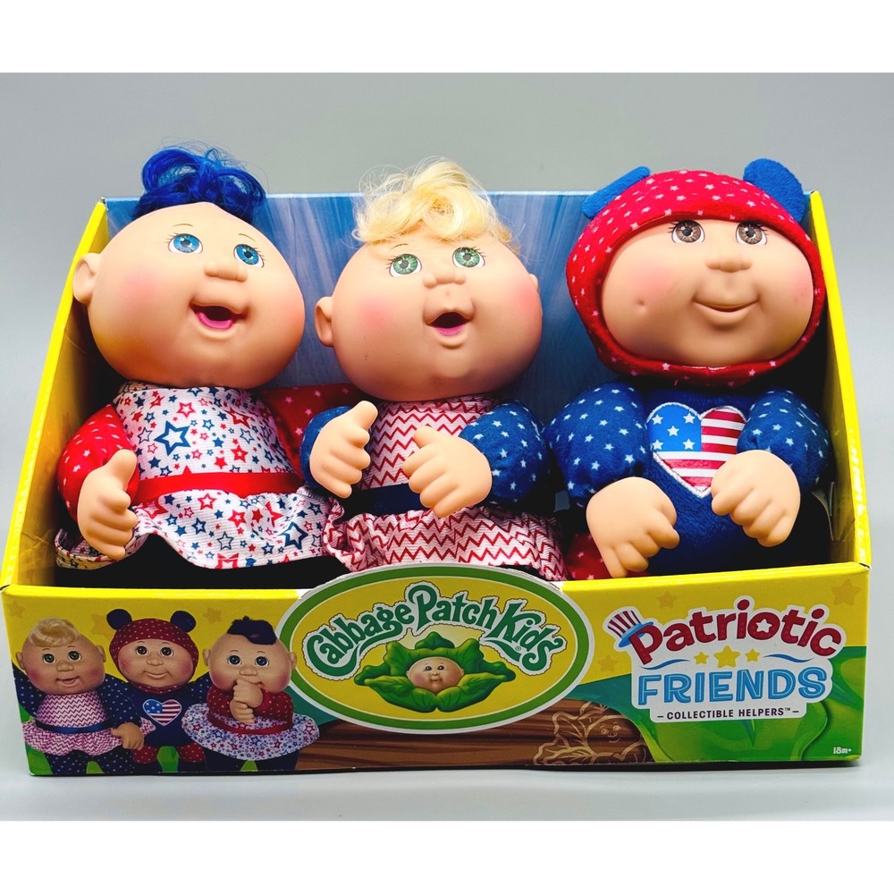 Cabbage Patch Kids Patriotic Friends Doll Betsy Star Kennedy Set of 3 2020